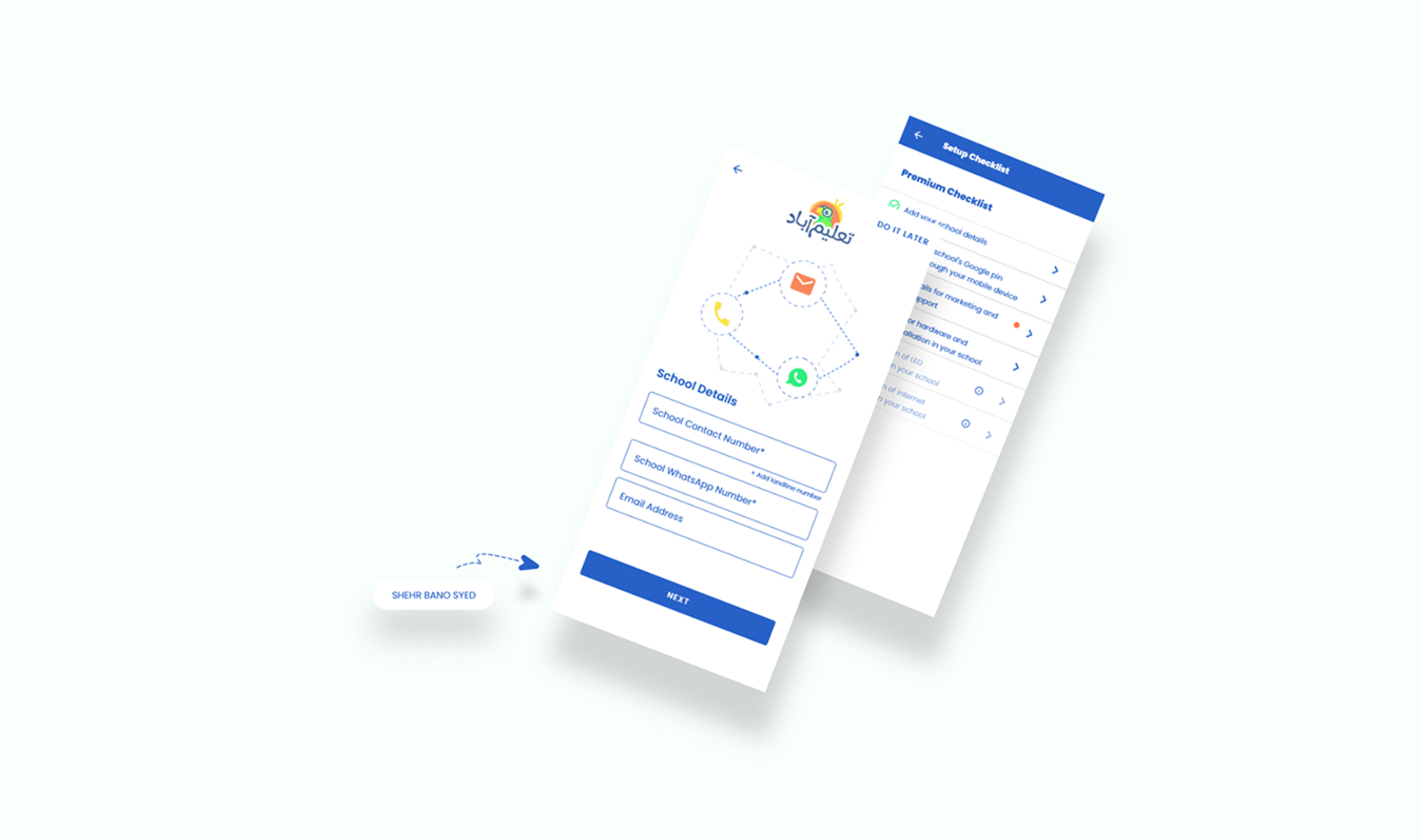 LMS mobile app redesign showcase